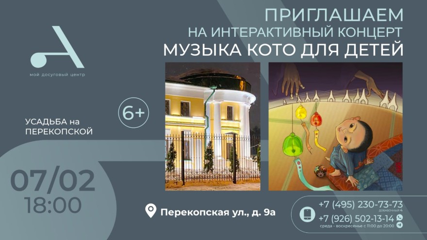 Приглашаем на интерактивный концерт «Музыка кото для детей»